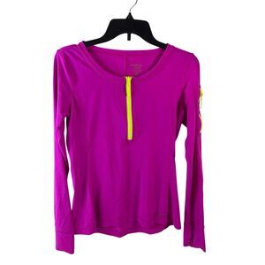 Lilly Pulitzer Luxletic active top Small S Neon Zippers